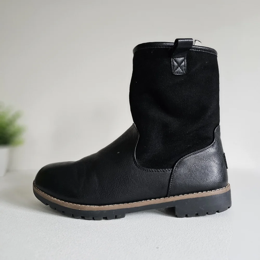 Nautica Bosun 3 Women's Mid-Shaft Black Comfy Chic Boots Size 9